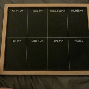 chalkboard calendar